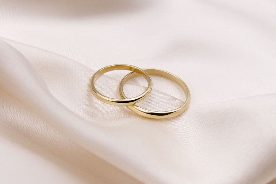 Simple Gold Bands - 1.5MM Low Domed – Bella's Fine Jewelers