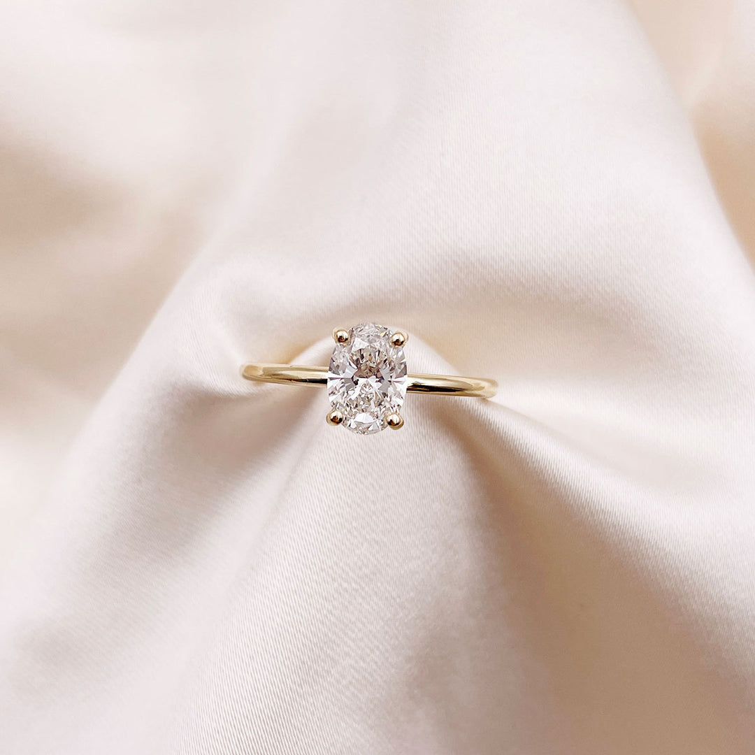 Bague Or 18 Carats - Solitaire Diamant 0,10 Carat - Poids 1,70 G - Taille 50 - Occasion
